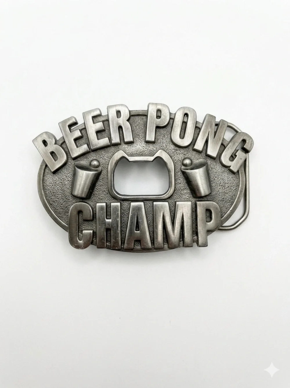 Kalan Beer Pong Champ Belt Buckle — Bottle Opener Novelty Gag Gift
